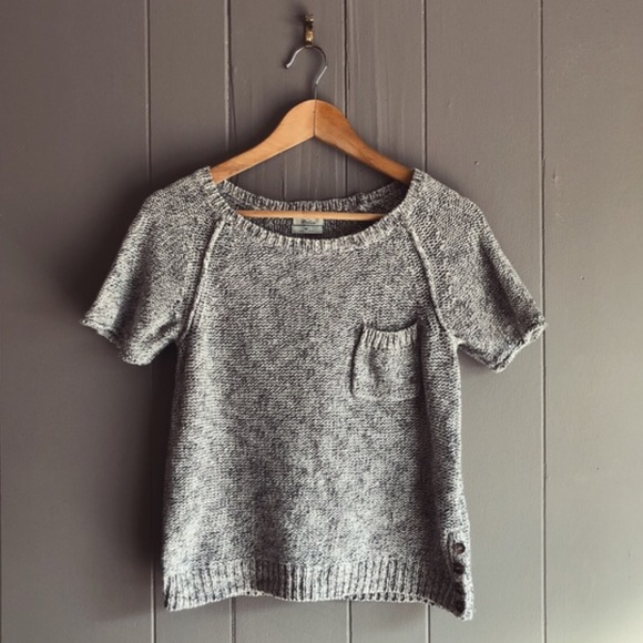 Madewell Sweaters - Madewell Marled Short Sleeve Sweater Tee